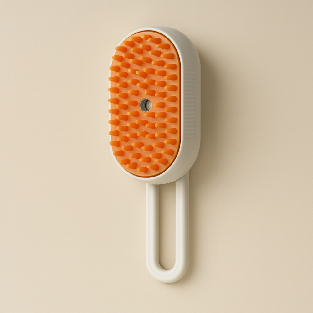 Brosse Vapeur Électrique 3 en 1 pour Chiens et Chats – Peigne de Massage Rechargeable USB